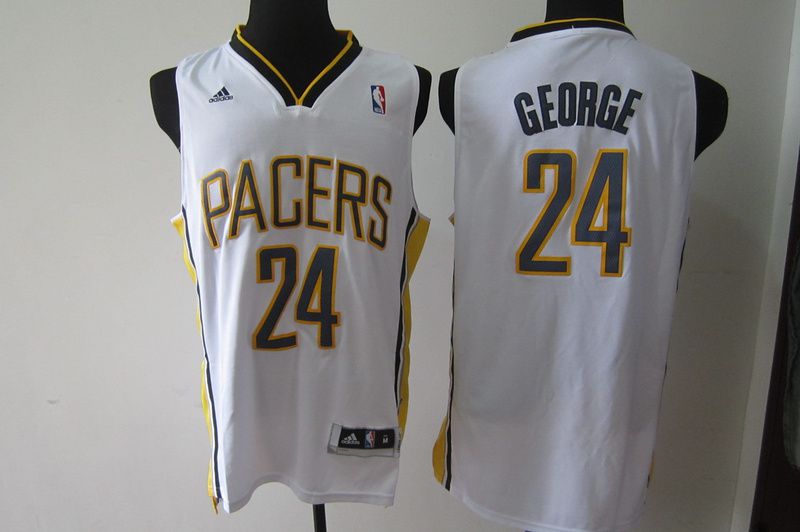 Men Indiana Pacers #24 George White Adidas NBA Jersey
